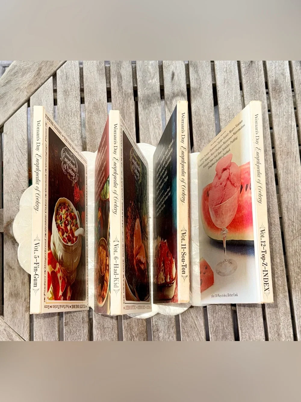 Vintage 1960’s Woman’s Day Encyclopedia of Cookery - 4 Volume Lot (5,6,11,12)